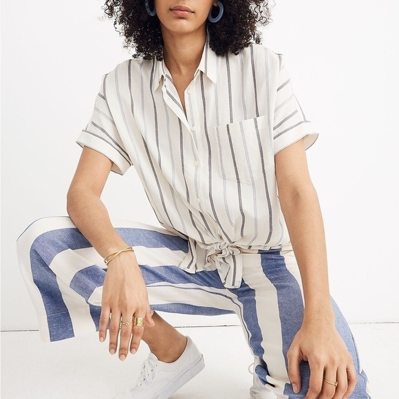 Madewell Tops - Madewell Montpellier strip shirt